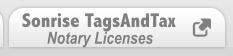 Sonrise TagsAndTax Notary Licenses
